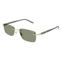 Gafas de sol Montblanc Hombre MB0344S005-GOLD-GREY-GREEN54